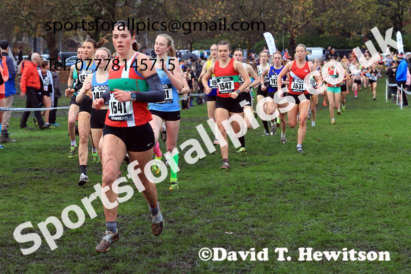 Womens Under-17s and Under-20s 2025 Liverpool Cross Challenge, Sefton Park, Saturday, November 22th. Photo: David T. Hewitson/Sports for All Pics